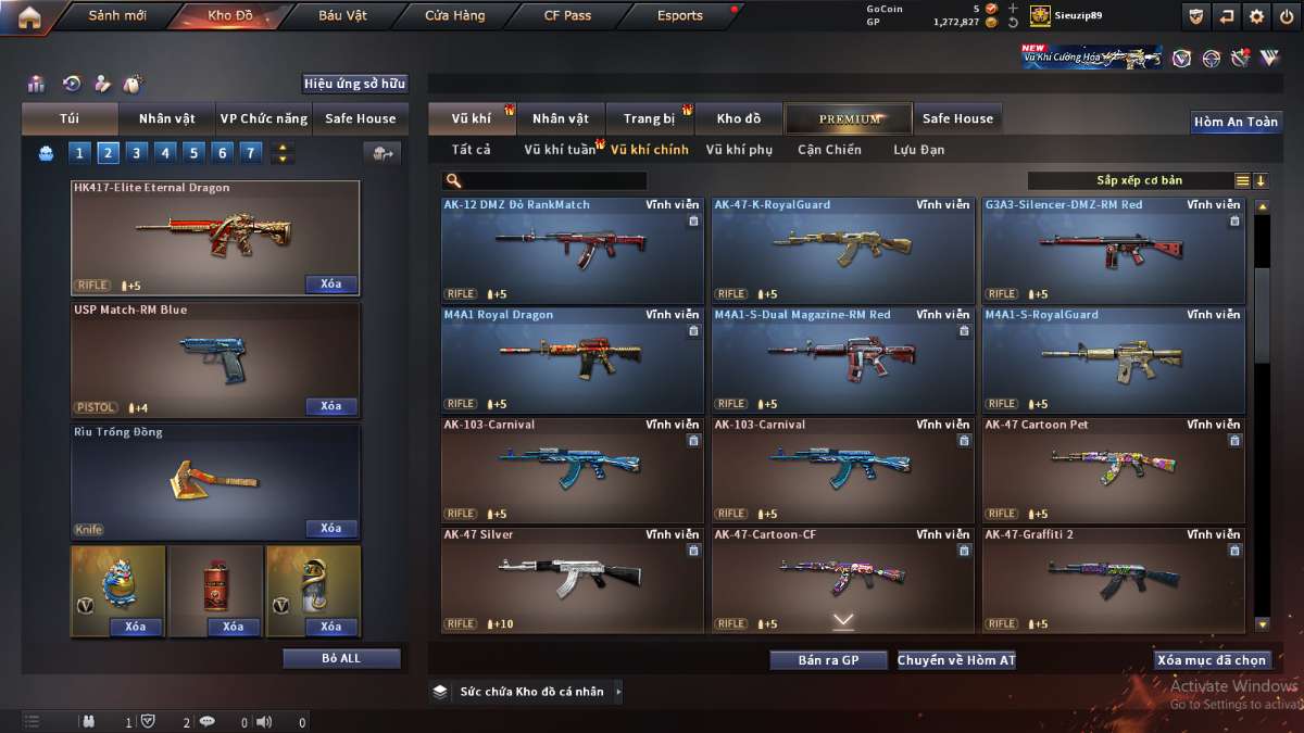 shop acc cf uy tin gia re